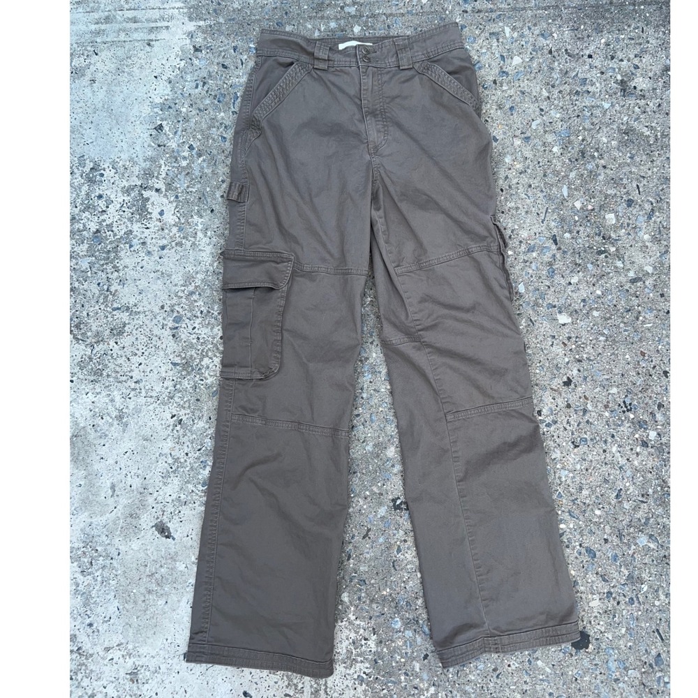 Abercrombie & Fitch Mens Cargo Pants 28x31 Olive Green Utility Workwear Trousers